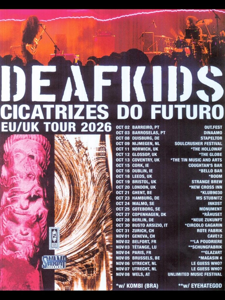 DEAFKIDS – lleva CICATRIZES DO FUTURO a Japón y Sudamérica en su gira de 2026